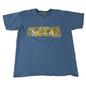 Retro 90s Style Tzolkin Men's Tourist T Shirt Guatemala Centro America L Blue